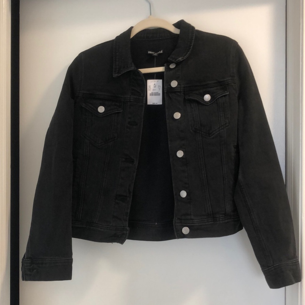 J.Crew black denim jacket